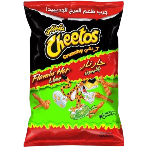 Cheetos crunchy hot lime